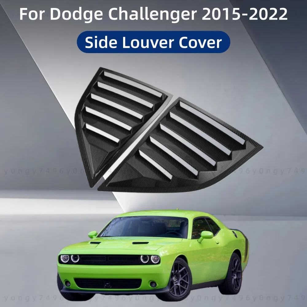 

Car Upgrade Stickers Side Louver Cover For Dodge Challenger 2015 2016 2017 2018 2019-2022 Modification Decoration Accessories