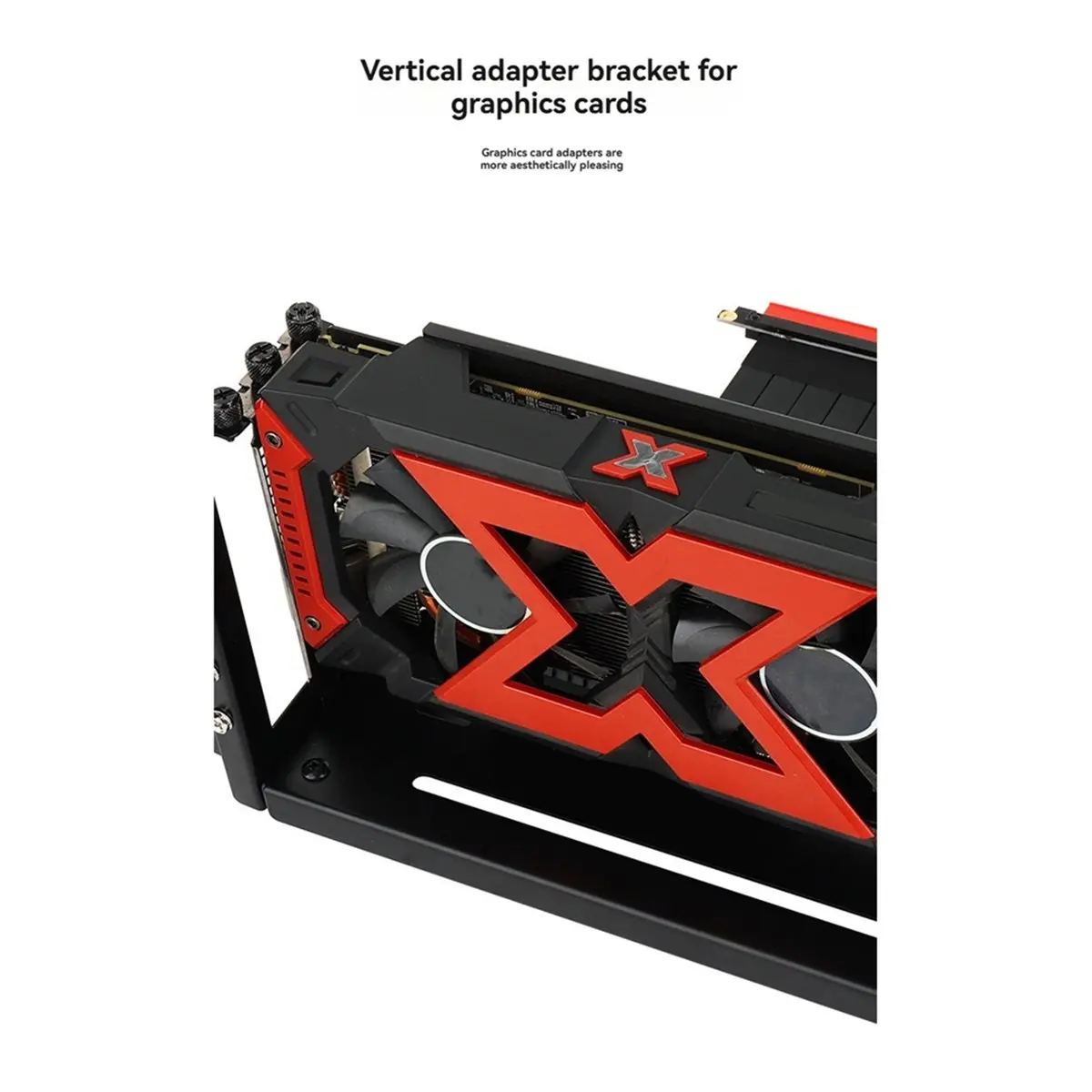 Vertical Graphics Card Holder 3Slots GPU Mount Bracket for MATX ATX EATX Chassis Holder for RTX3060 3070 3090 RX Black
