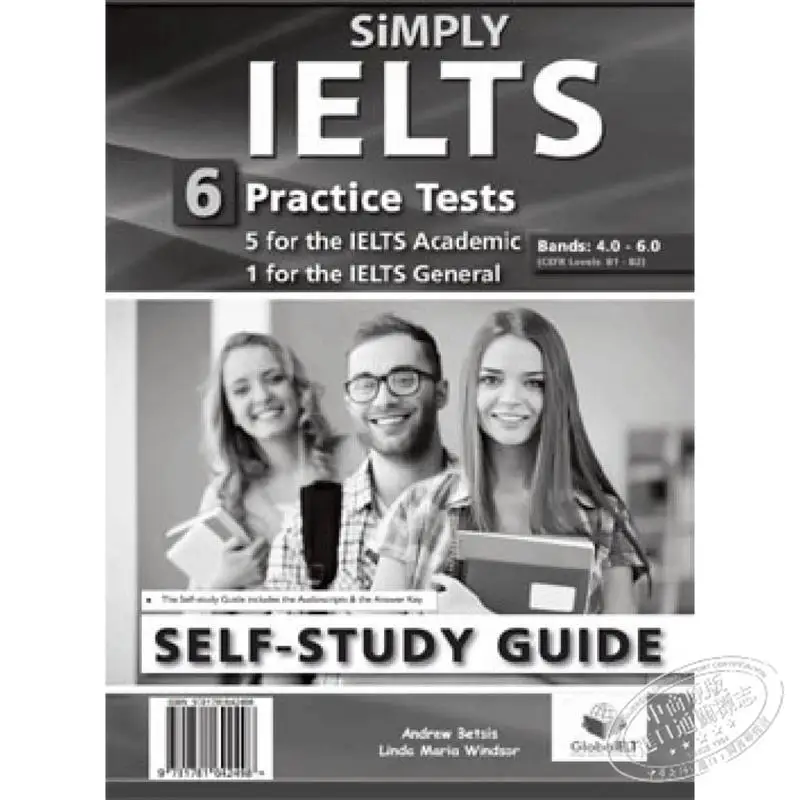 Simply IELTS 5 الأكاديمية 1 أربطة اختبار الممارسة العامة 40 60 إصدار الدراسة الذاتية أندرو بيتسيس لورانس ماماس 9781781642498