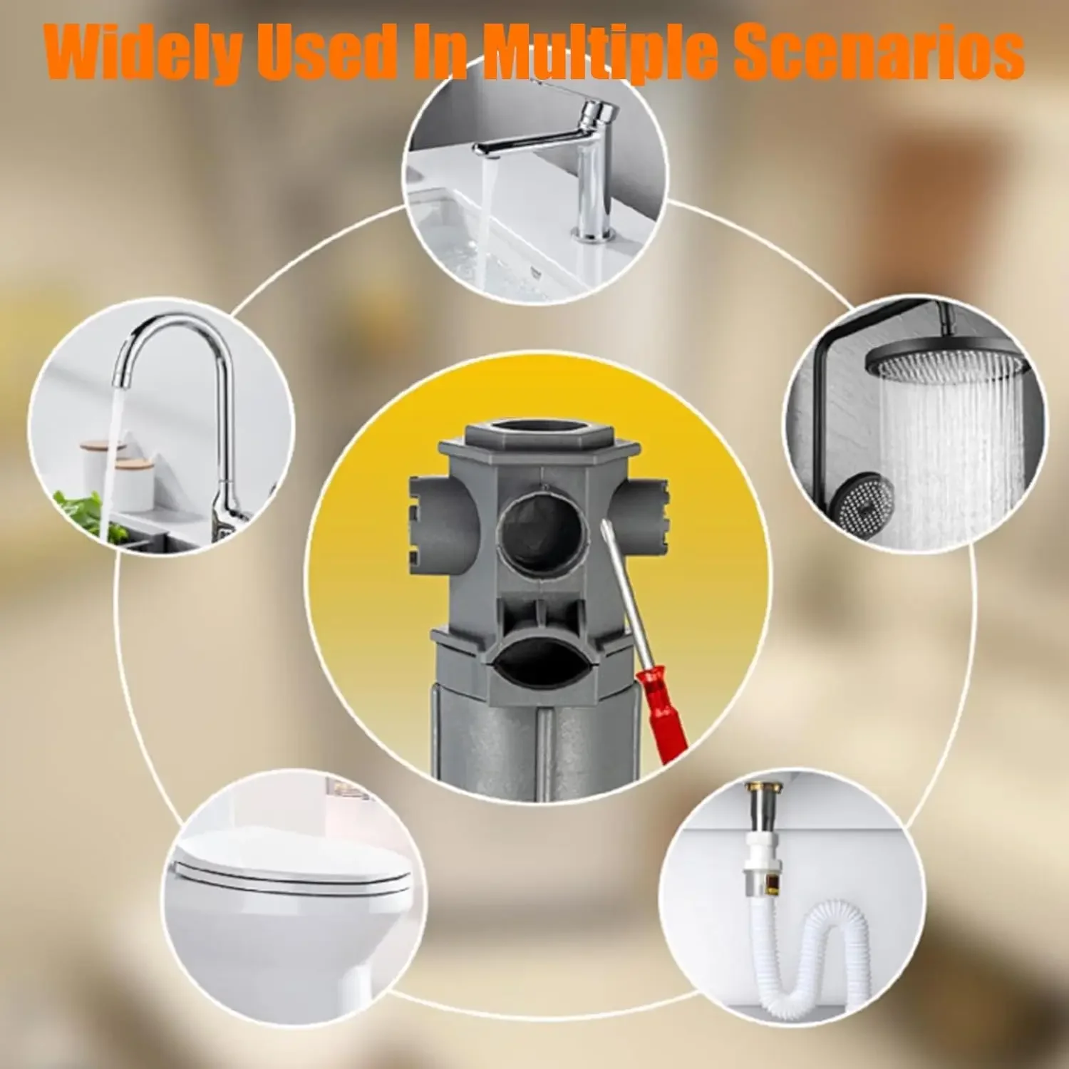 1-10PCS Multifunctional Faucet Spanner Kitchen Sink Bubbler Universal Unscrewing Device for Spout Removal Kitchen Accessory