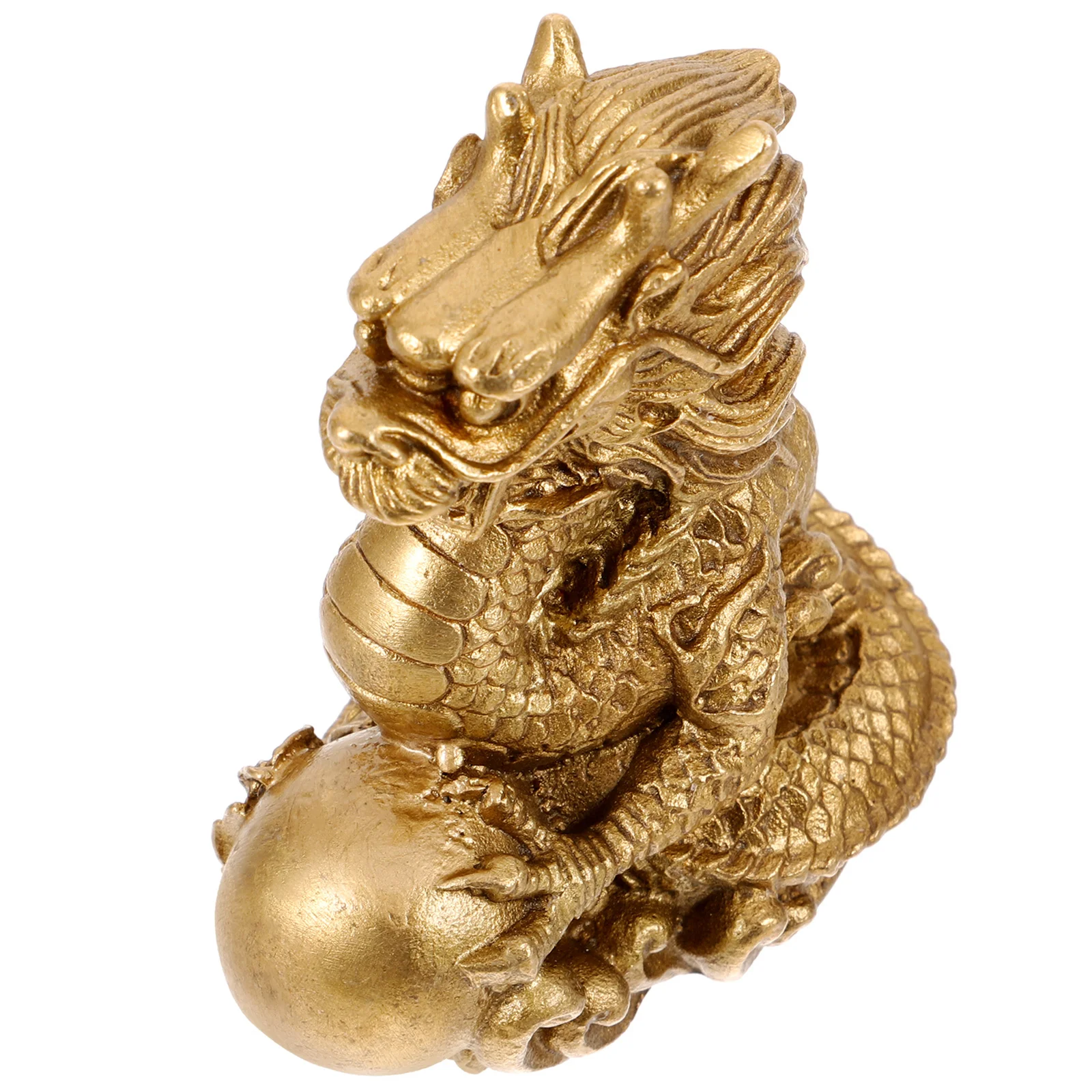 

Mini Copper Dragon Sculpture Chinese Style Miniature Ornament for Garden Desktop Office Decoration New Year Gift Creative Dragon