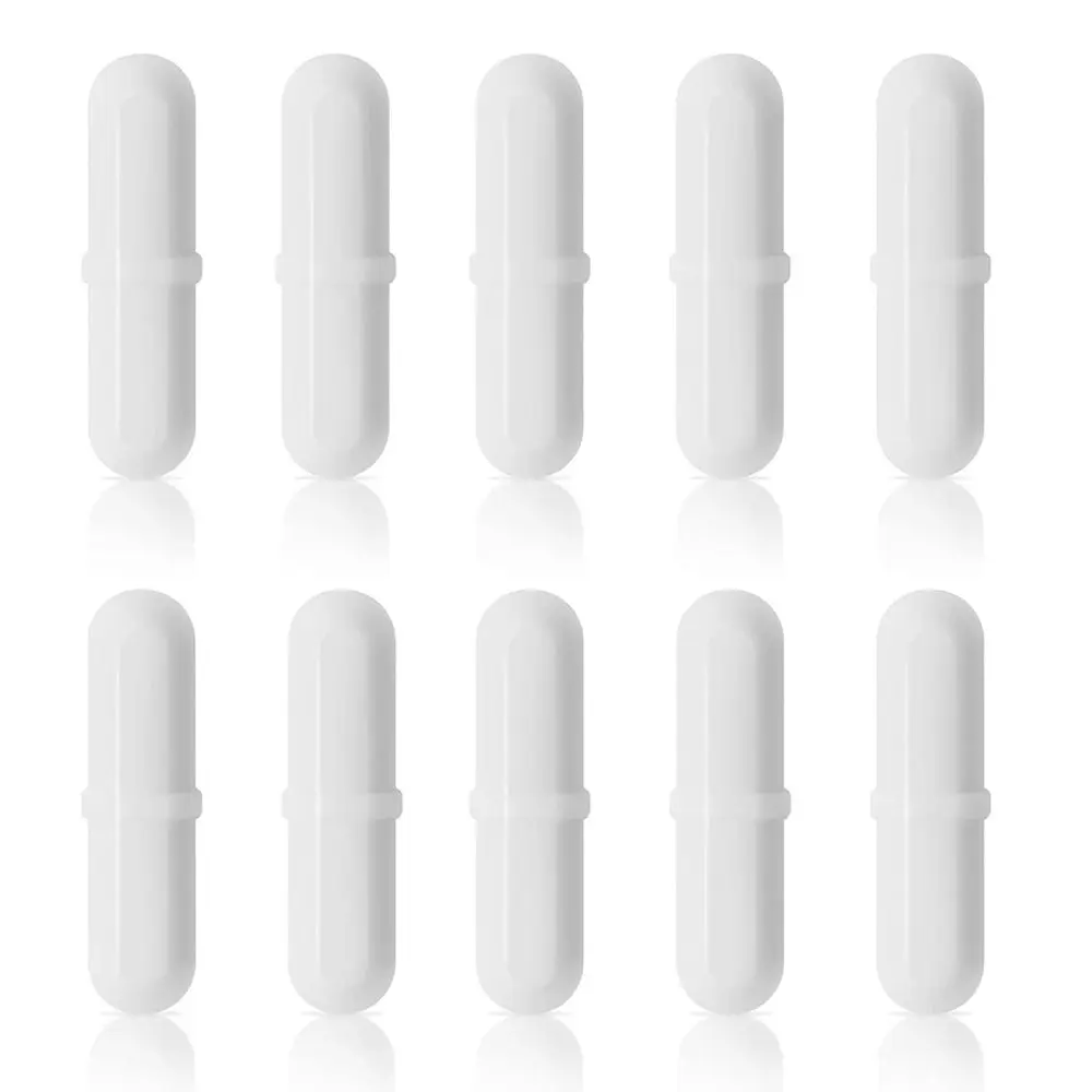 

10Pcs PTFE Magnetic Stirrer Mixer 6-15mm White Laboratory Stir Rod Multi Size Easy To Clean Magnetic Stir Bars Biology