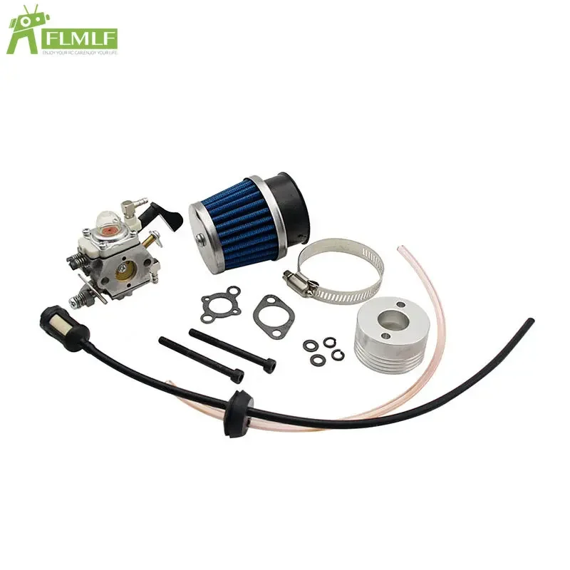 Carburateur moteur 23CC ~ 58CC, filtre à air, kit de tuyaux pour 1/5 Gardens I ROFUN ROVAN KM BAAlbanLosi 5Markets T FG GoPed RedCat, pièces de voiture RC