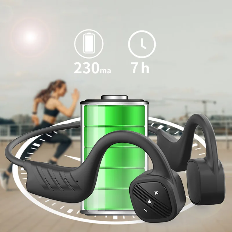 Tai Nghe Không Dây Dẫn Truyền Xương Bluetooth IPX8 Chống Nước Bơi Tai Nghe Với 32G RAM Mp3 Nhạc MicrophoneFor Xiaomi Sony