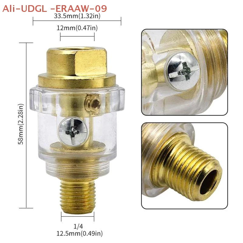 1PC Upgraded Air Tool Oil Lubricator Oiler Compressors Pipe Automatic Lubrication Pneumatic Tool Accessories