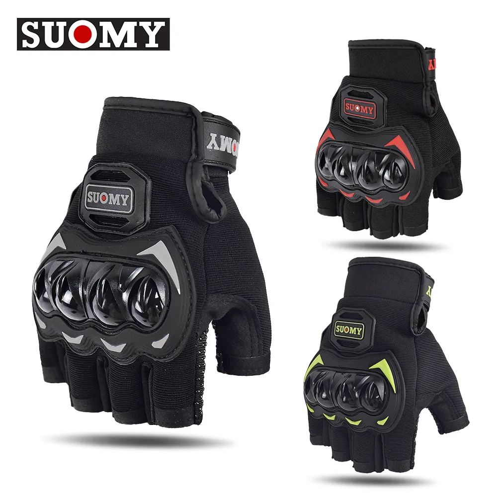 

New Summer Motorcycle Gloves Half Finger Breathable Motorcyclist Gloves ATV MTB Cycling Gloves Anti-fall