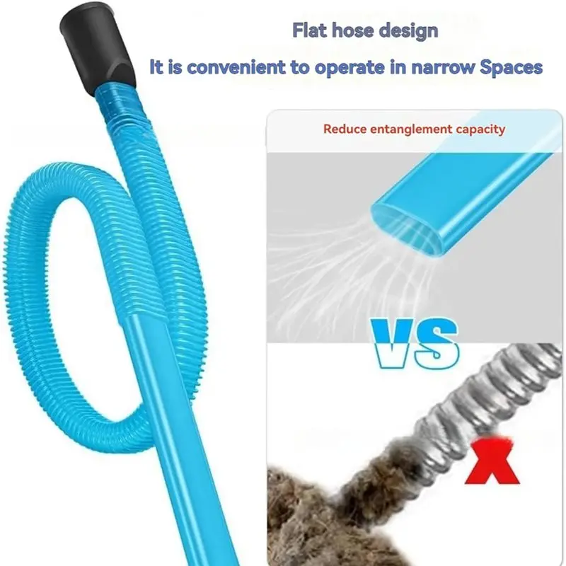 Deep Cleaning Dryer Vent Cleaner Kit Universal Flexible Vacuum Hose Attachment For Most Vacuums Cloged Ducts Lint Removal