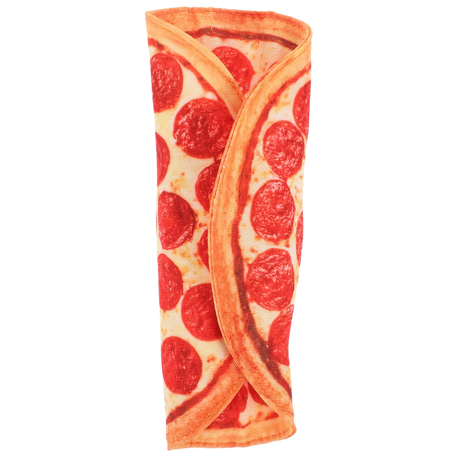 

Pencil Case Canvas Roll Up Pen Pouch Organizer for School Office Art Supplies Roll Pen Bag Pizza Pencil Case