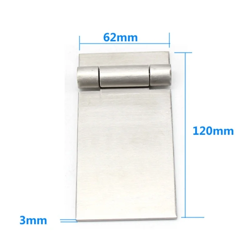 HT076 extended non perforated hinge hinges can be self processed and welded with 304 stainless steel 120 * 62 * 3mm