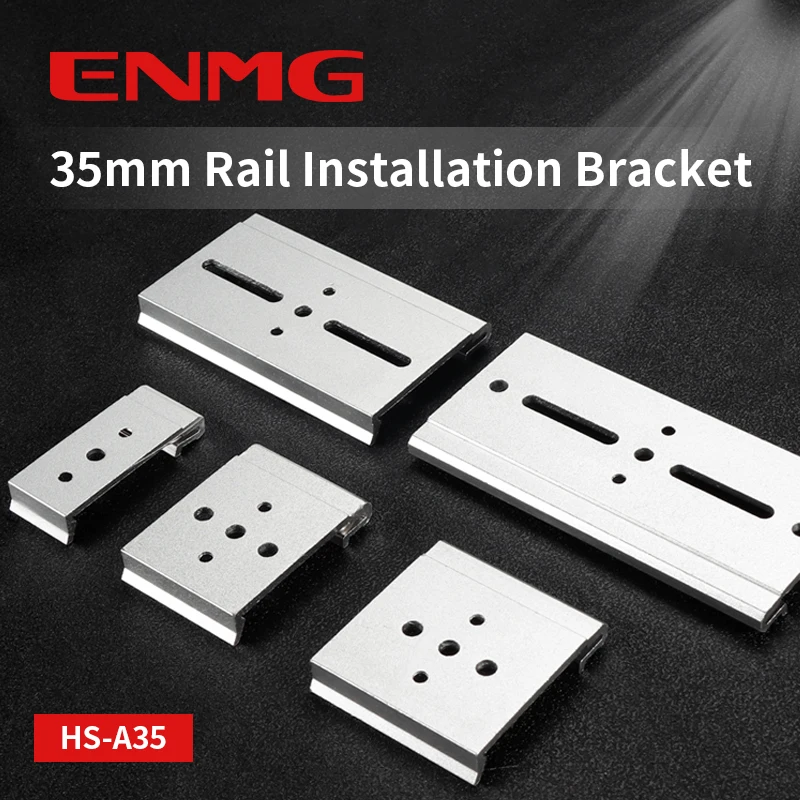 ENMG 35mm DIN Rail Mounting Bracket HS-A35 & C45 Aluminum Alloy Clip, Industrial Electrical Equipment ,Installation ,Accessories