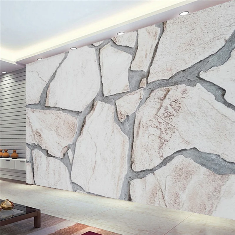 custom 3d Wallpaper Marble Texture Photo Mural Living Room TV Sofa Background Wall Creative Art bedroom 8d dining room stone