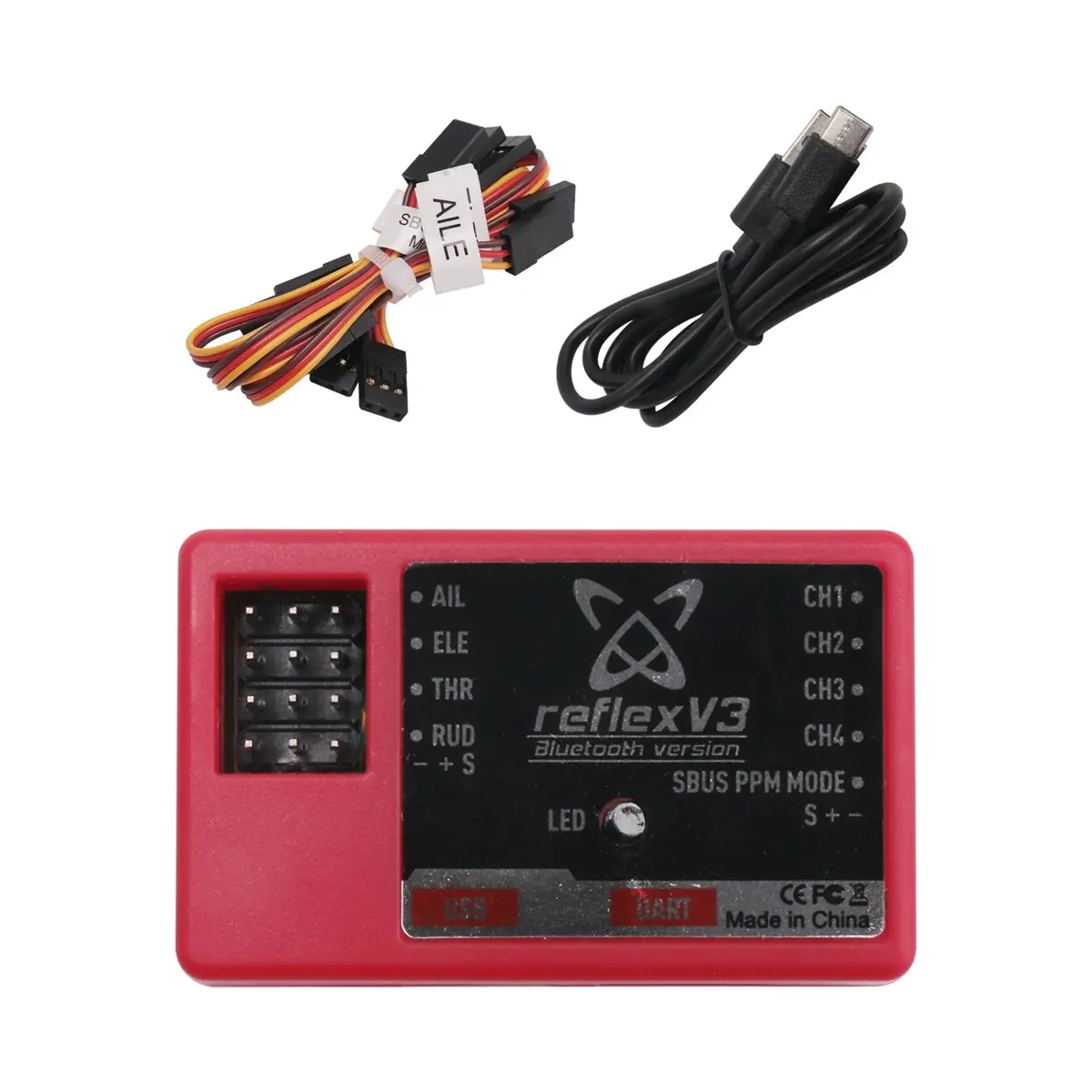 goodede For FMS Reflex V3 Flight Controller Gyro Stabilizer RC Aircraft FMS Warbird Fixed Gyro Functionality Drone Helicopter