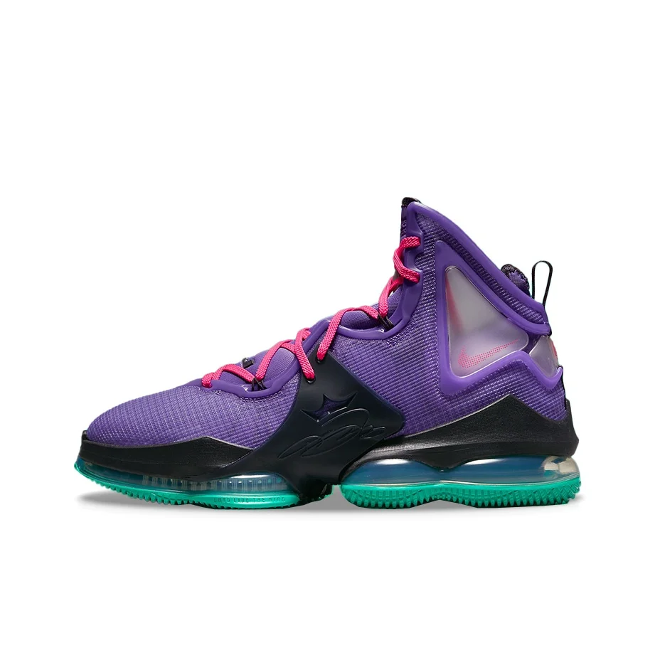 Nike Lebron 19 Basketball Shoes Men's High Top Purple DC9340-500