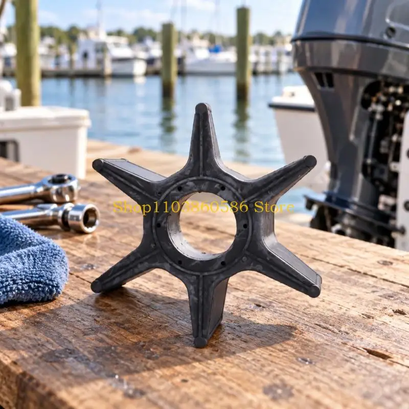 242A Integrated Rubber Impeller, Six Curved Water-Guiding and Keyed Center Bore for Routine Water Pump Maintenance