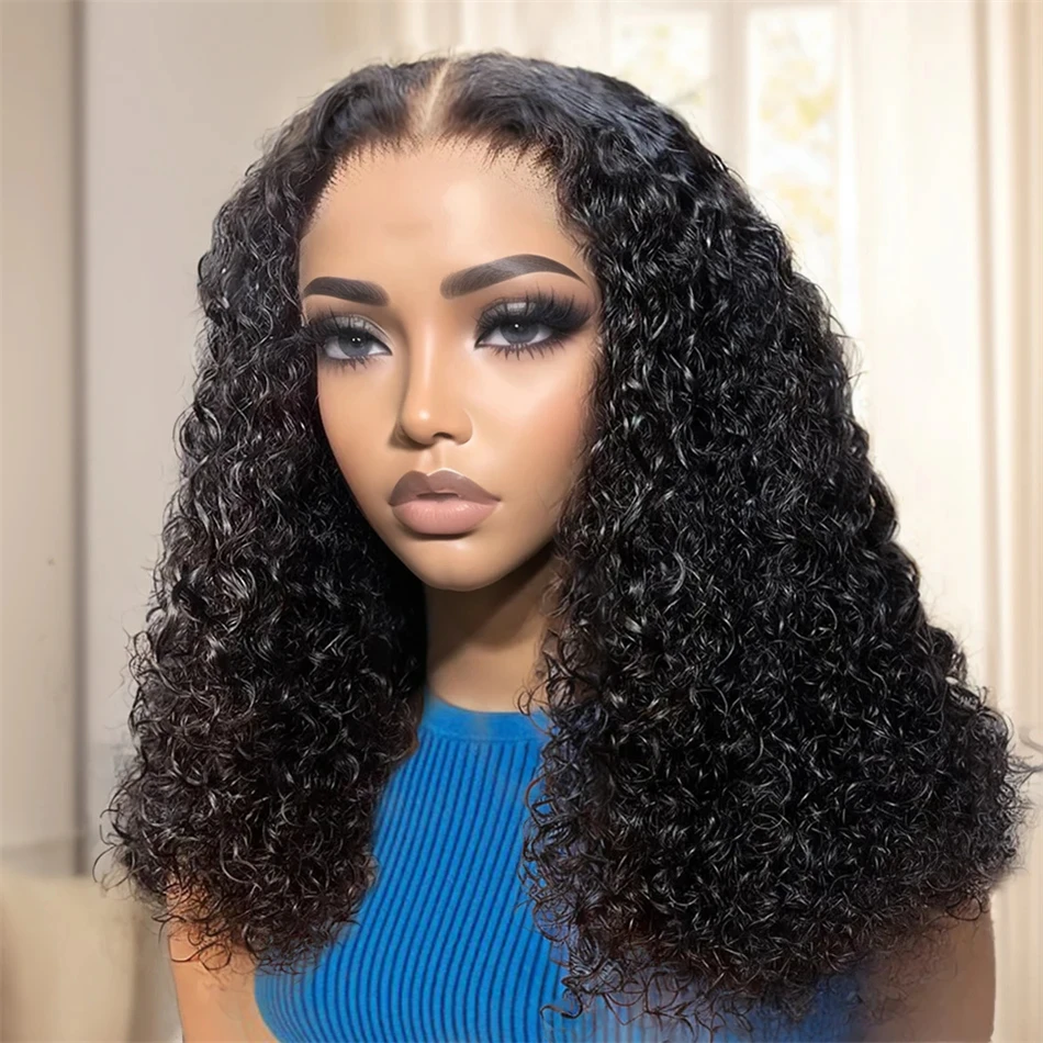 

5x5 Hd Lace Frontal Wig Glueless Preplucked Wig Curly Human Hair Ready to Wear Wigs 4x4 Hd Lace Front Human Hair Wigs for Women