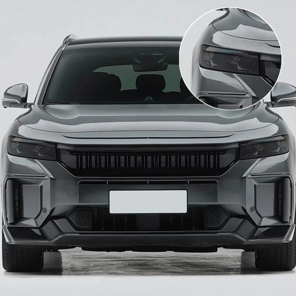 Custom Fit for VOYAH FREE 2022-2026 High-Gloss Smoke Black Headlight Protective Film TPU PPF Pre Cut Anti-Scratch Vinyl Wrap Kit