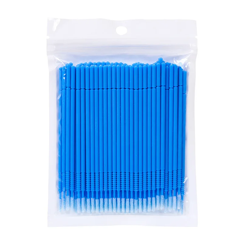100 Stuks Microbrush Wimper Verlengborstel Wimper Lijm Reiniging Make-Up Borstels Wimper Extensie Benodigdheden Accessoires Micro Borstels