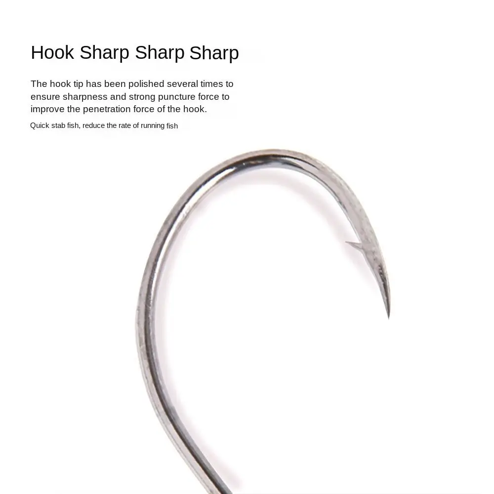 20pcs High Carbon Steel High-carbon Steel fishhook Wacky Weedless Worm Wide Gap fishing hook Soft Worm Bass Fishing