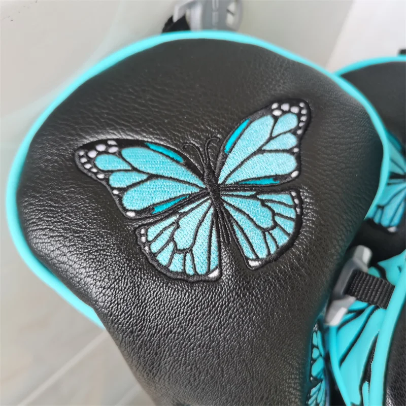 2022 Golf Club Head Covers Butterfly PU Driver Fairway Woods Hybrid Putter Headcovers For Man Women