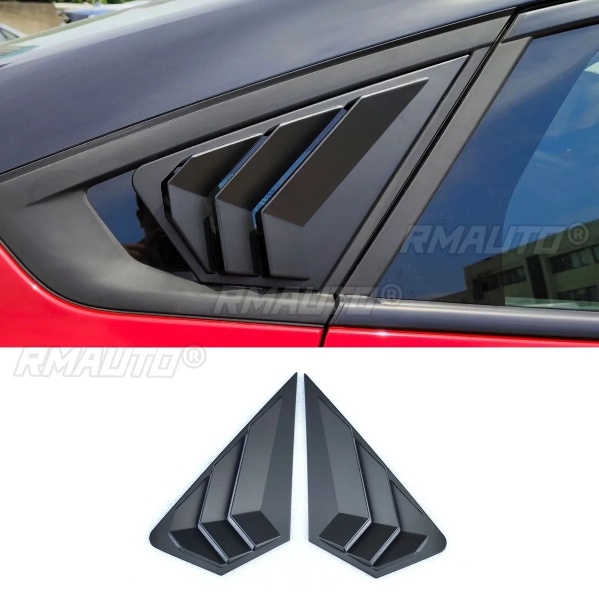 For Mondeo ST Line Car Side Rear Window Louver Shutter Cover For Ford Mondeo ST Line 2022 Rear Quarter Panel Window Body Kit