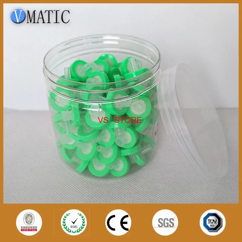 Filtre seringue en plastique vert 13mm 0,22um, 100 pièces, livraison gratuite, filtre, Membrane de Filtration pour Solution organique