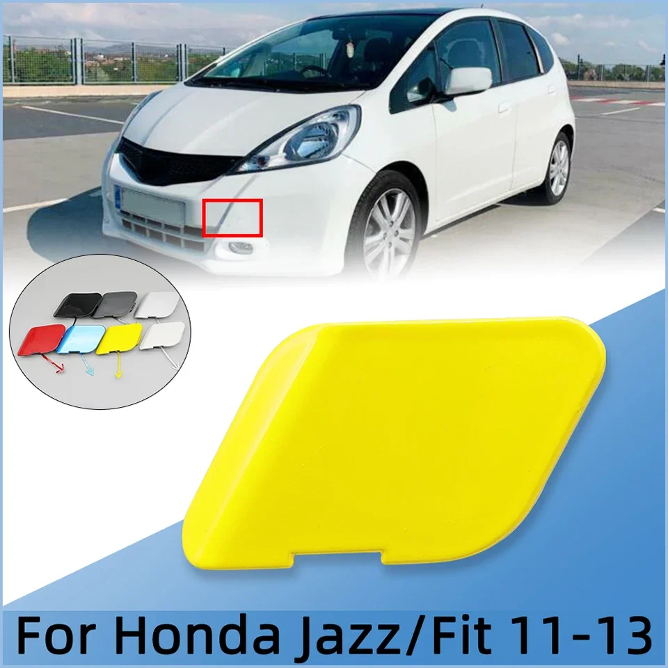 For Honda Fit / Jazz GE GE6 GE8 GP1 2011 2012 2013 Front Bumper Tow Hook Eye Cover Lid Towing Hauling Trailer Cap Garnish Trim