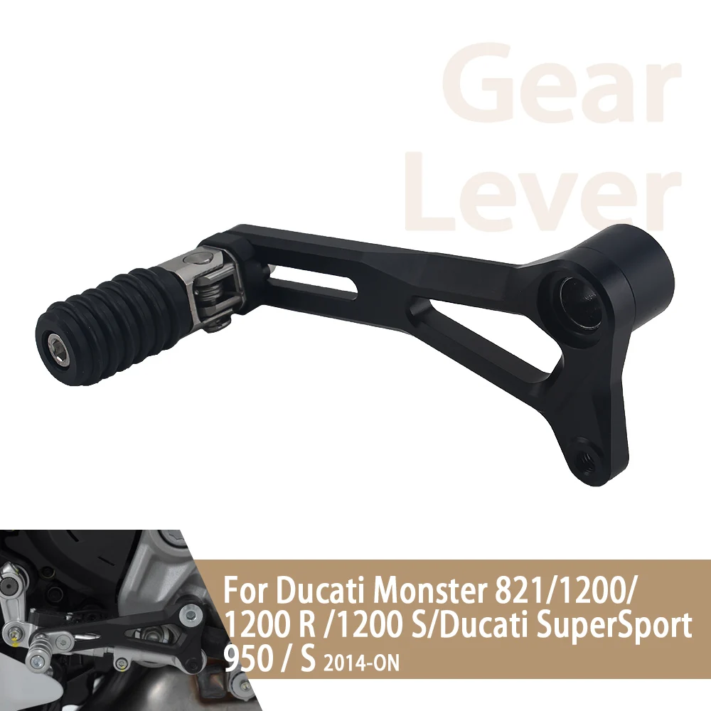 Palanca de Cambios CNC para Motocicleta DUCATI Monster 821 1200 S R SuperSport 950, Pedal de Cambio de Marchas Ajustable