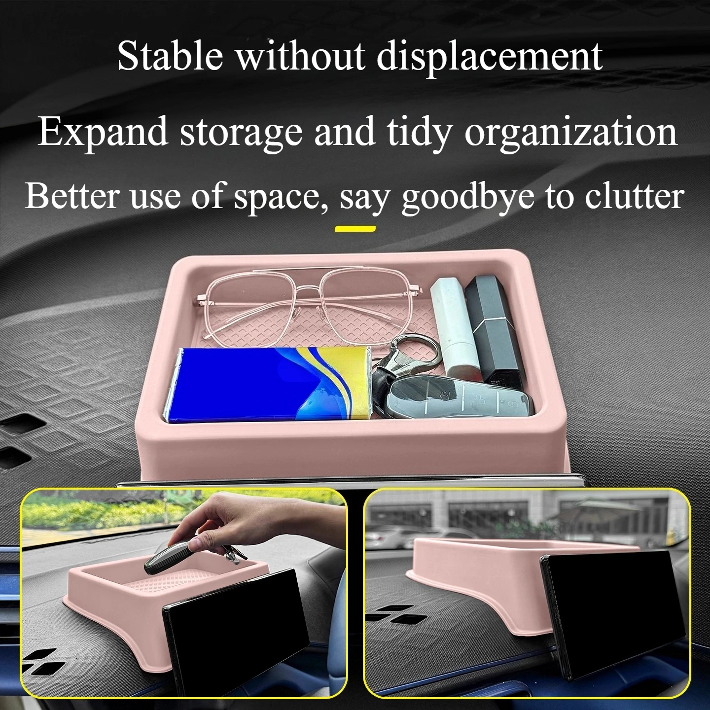 For BYD Dolphin Surf Dolphin Mini Atto 1 2025 ID Version Car Dashboard Storage Box Central Control Screen Rear Storage Tray