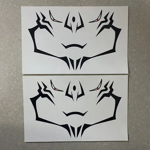 Jujutsu Kaisen Unisex Itadori Yuji Ryomen Sukuna Face Cosplay Tattoo Stickers