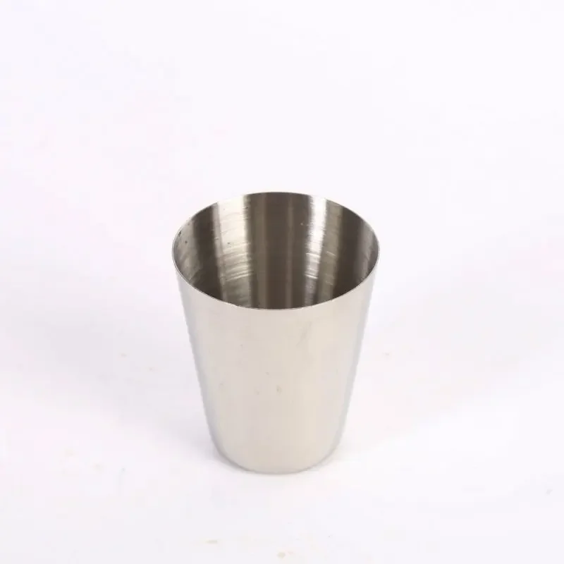 Portable Stainless Steel Cups, Mini Glasses, Leather Sheath, Liquor, Alcohol, Whisky, Vodka Mug, Outdoor Shots Set, 30ml, 4Pcs