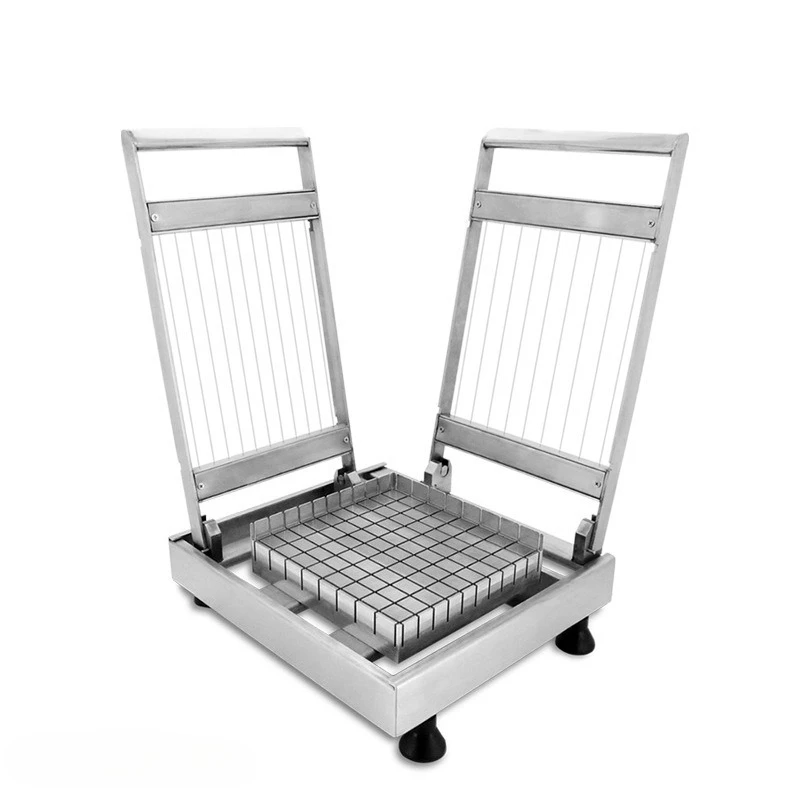 Double-blade 304 Stainless Steel Raw Chocolate Cutter Manual Slicing and Chunking Candy Chocolate Cutter