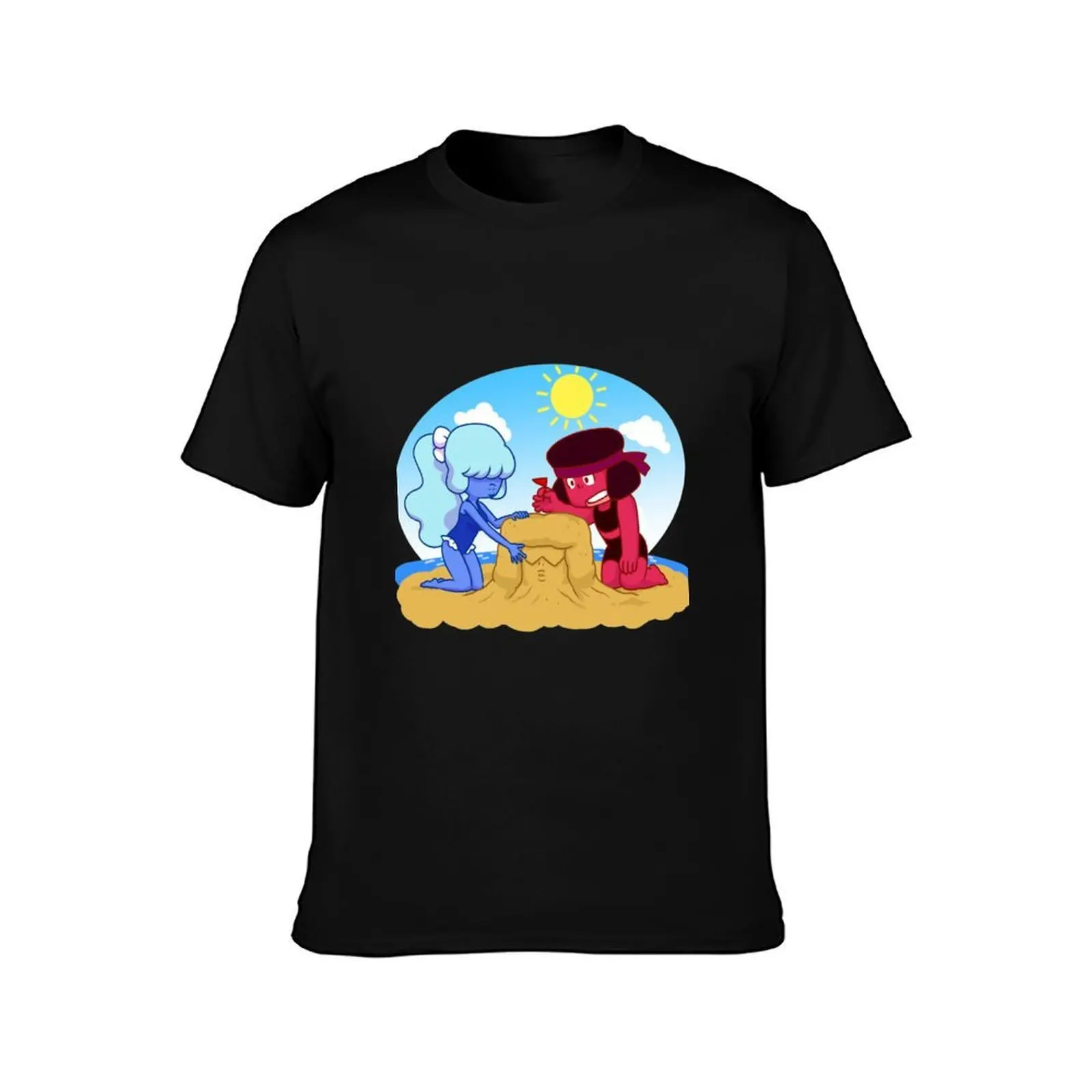 Made of Sand T-Shirt, Summer Casual Cotton Tee, Oversized Streetwear Tops, Vintage Graphic Print, Loose Fit Short Sleeve