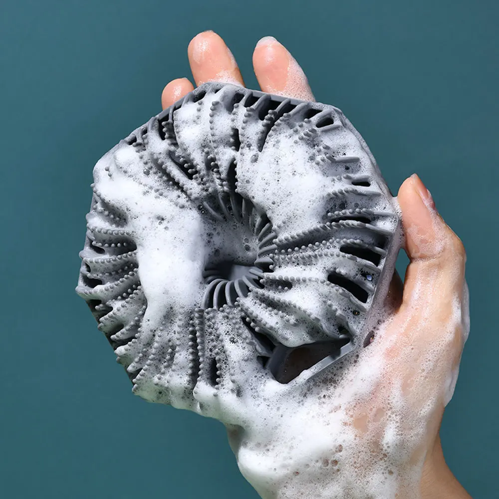 سيليكون تقشير الجسم اللوف حمام تدليك دش الغسيل فرشاة سبا