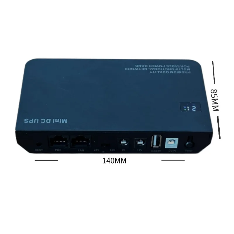 Imagem -06 - Mini dc Ups Backup Power Bank Bateria Inteligente Fonte de Alimentação para Wi-fi Router Modems Monitor 5v 9v 12v 24v 10400mah