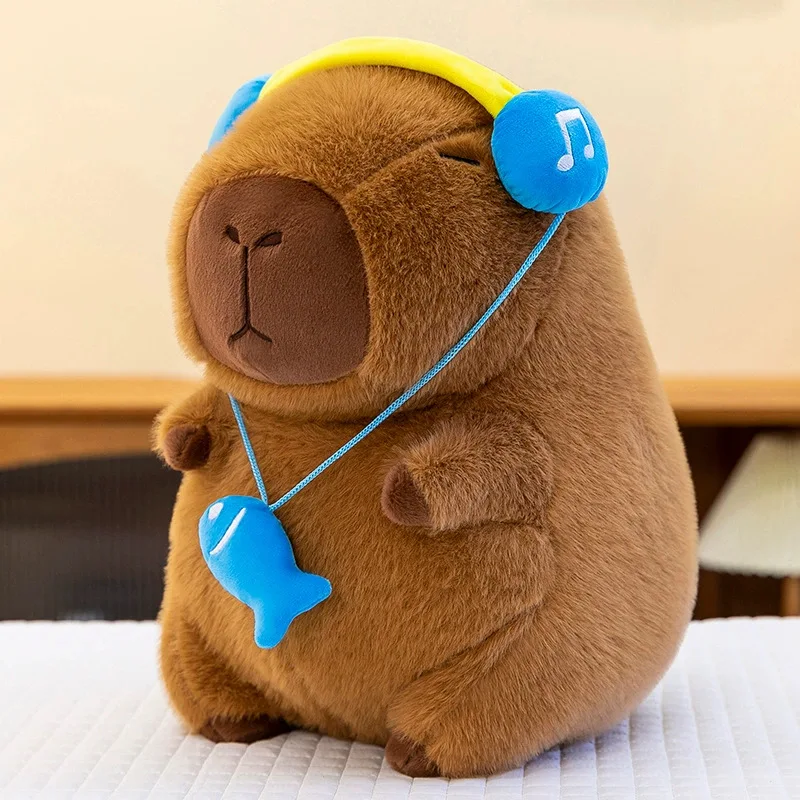 Capybara Plush Doll Cute Capibara Anime Fluffty Toy Kawaii Plushie Happy Birthday Doll Gift for Girl Friend Soft Stuffed Animals