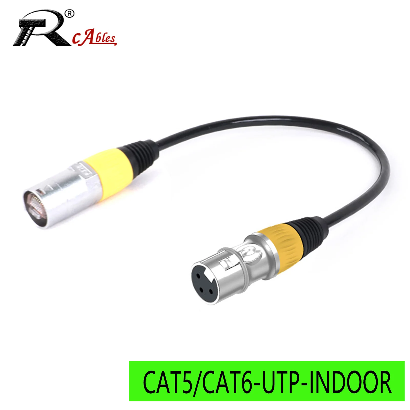 

3Pin XLR female to RJ45 Male Network Connector Adapter Converter Cable for Microphone Speaker Systems and Radio-CAT5/6 UTP Cable