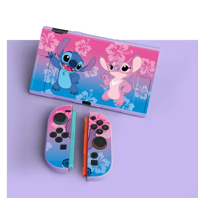 Capa Protetora para Switch 2 (2025), Capa Protetora de TPU Macia com Estampa Fofa do Stitch, Anti-Risco, Absorção de Impacto para Nintendo Switch 2