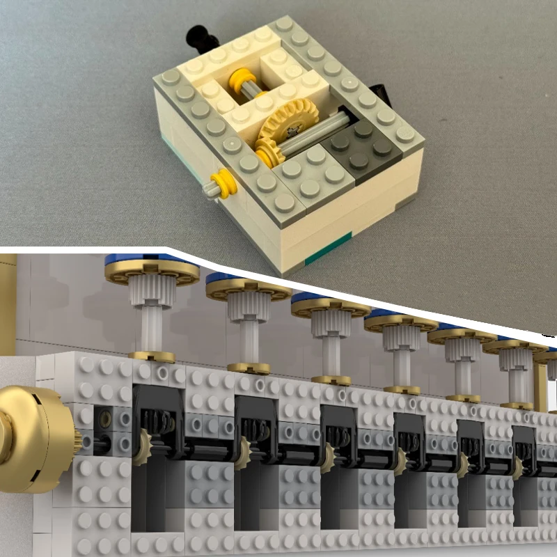 906 Uds. MOC-226751 etapa de presentación giratoria con pedestales intercambiables bloque de construcción decoración Base de estatuilla creativa
