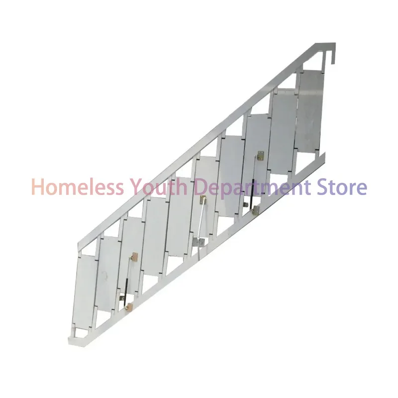 

Folding Stairs Home Indoor and Outdoor Duplex Two-Storey Pavilion Partition Small Apartment Wall-Mounted Aluminum Alloy Ladder