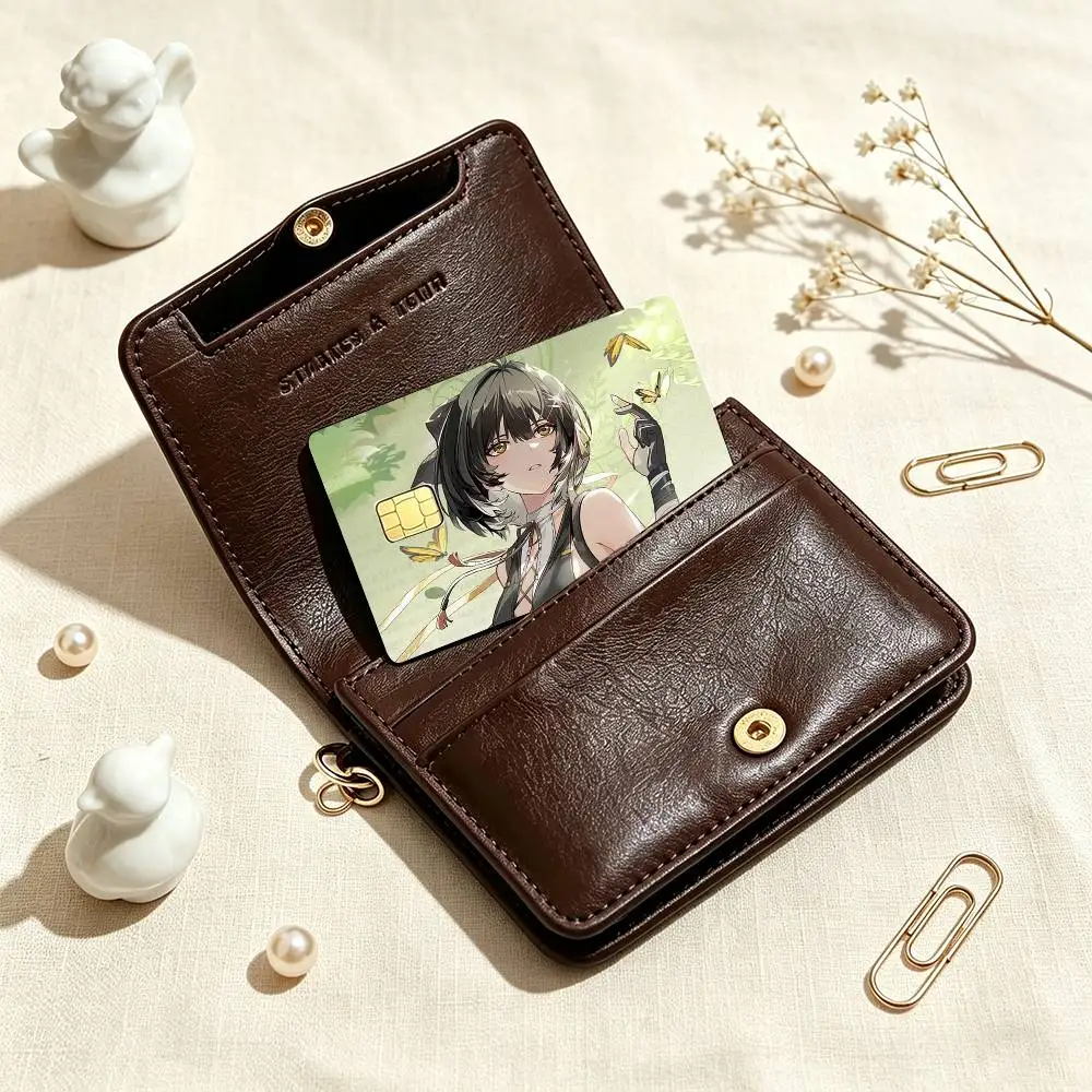 Game WuWa Rover  Credit Card HD Stickers Game Card Decal Small Chip Waterproof Sticker Gift