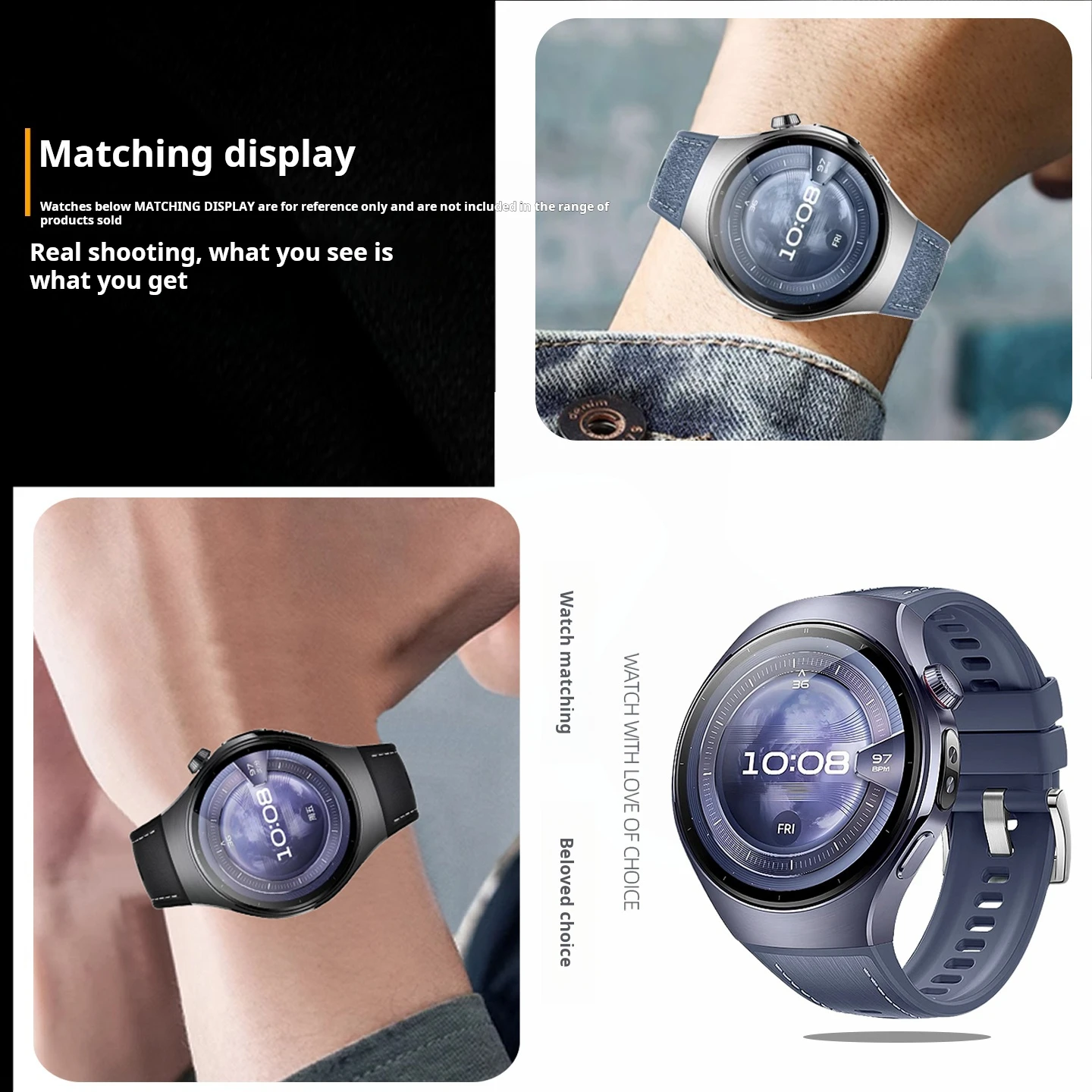 الفلور المطاط حزام لهواوي ساعة ذكية 5 42 مللي متر الهاتفي 46 مللي متر الطلب الصحافة نوع الإفراج السريع الفرقة الرجال النساء سوار إكسسوارات