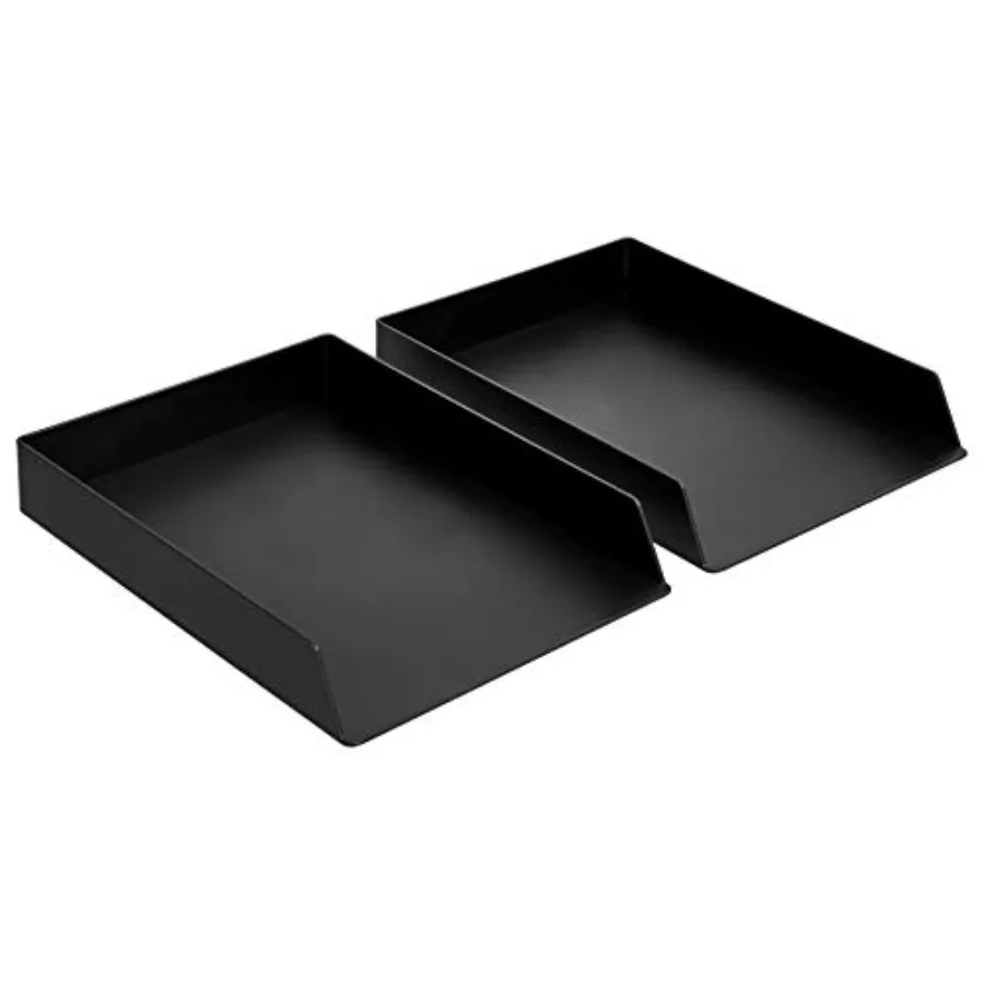 Rectangular Plastic Desk Organizer, letter size Tray,,9.7 x 2.2 x 13 Inch