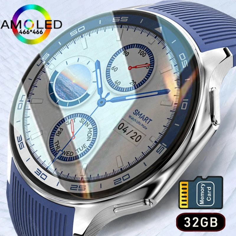 

Новинка 2024, высококлассные деловые часы HUAWEI IOS X, Большой альбом памяти 32 Гб, Смарт-часы для мужчин, спортивный водонепроницаемый браслет для фитнеса