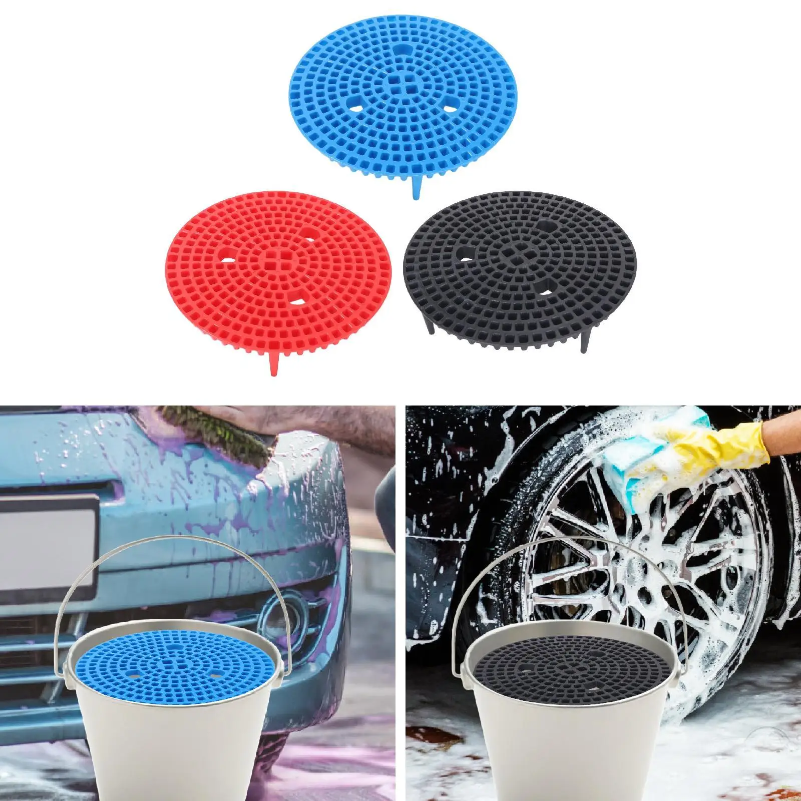Car Wash Bucket Insert Filter for Sediment Grit for Suvs Garage Outdoor