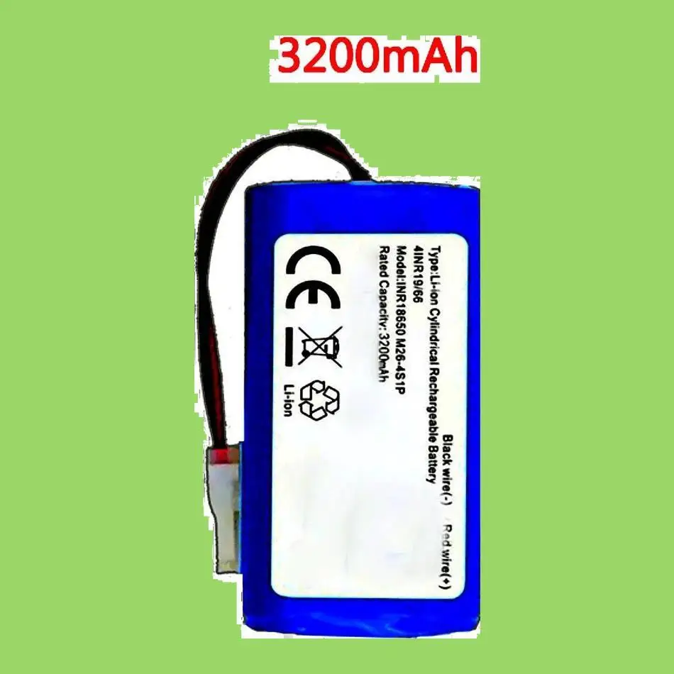 

Cleaning Robot Battery INR18650 M26-4S1P 3200Mah For Ilife V5 V5s V50 V3 DF45 DF43 Plus V3s Pro Vacuum Cleaner