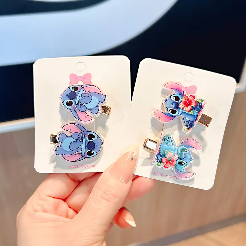 مشبك شعر للفتيات من Lilo & Stitch، مشبك شعر كرتوني لطيف على شكل حلوى ملونة، إكسسوار شعر للفتيات، هدية عيد ميلاد