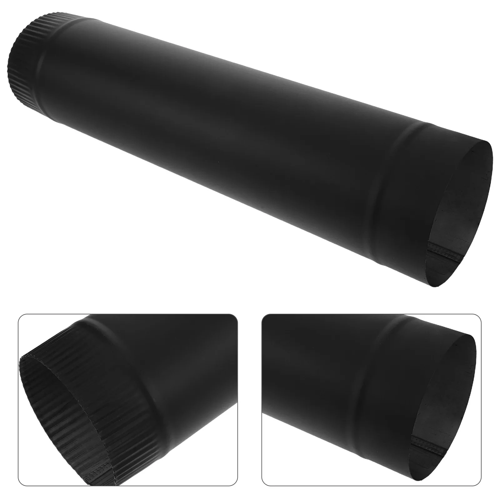 125Mm Stainless Steel Stove Pipe Coupler Sleeve High Heat Resistant Chimney Pipe Connector for Fireplace Pellet Stove Outdoor