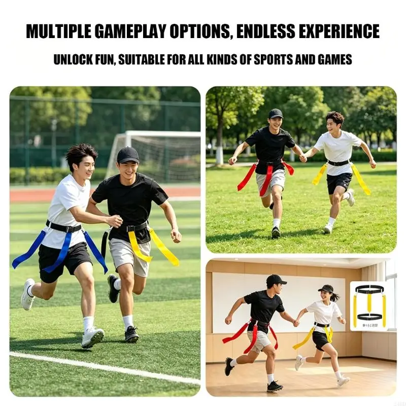 Football Flags Soccer Flags Belt Soccer Football Belt Waist Flags Soccer Belt Soccer Exercise Belt Sport Equipment 24BD