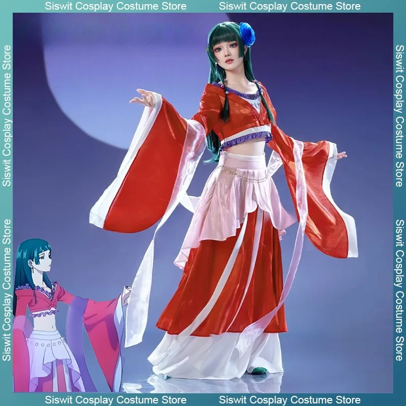 أنيمي يوميات الصيدلي Maomao تأثيري حلي بلايز فستان طويل الملابس والاكسسوارات ديكور مجموعة كاملة فستان حفلة كرنفال