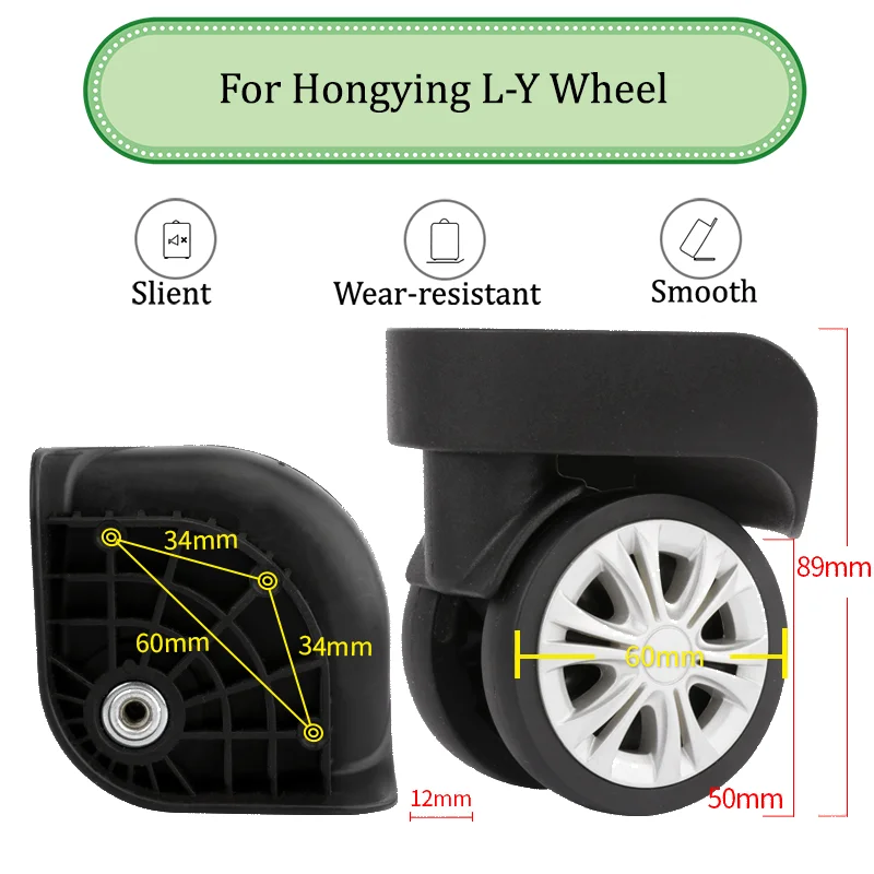 

Suitable For Hongying L-Y Universal Wheel Trolley Case Wheel Replacement Luggage Pulley Sliding Casters Wear-resistant Repair